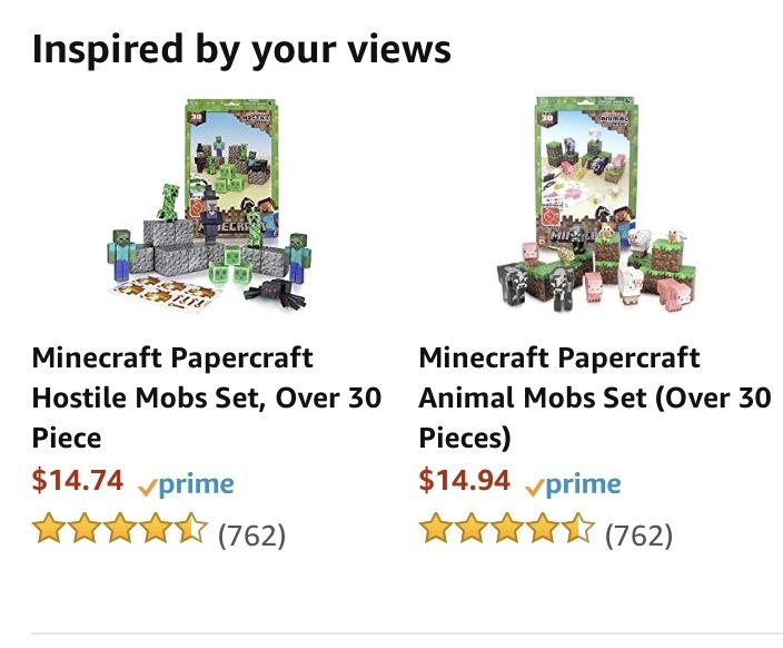 Minecraft Papercraft Animal Mob 