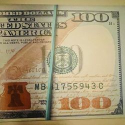 Large Canvas Money Print