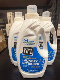 Better Life Natural Laundry Detergent, Unscented, 64 oz