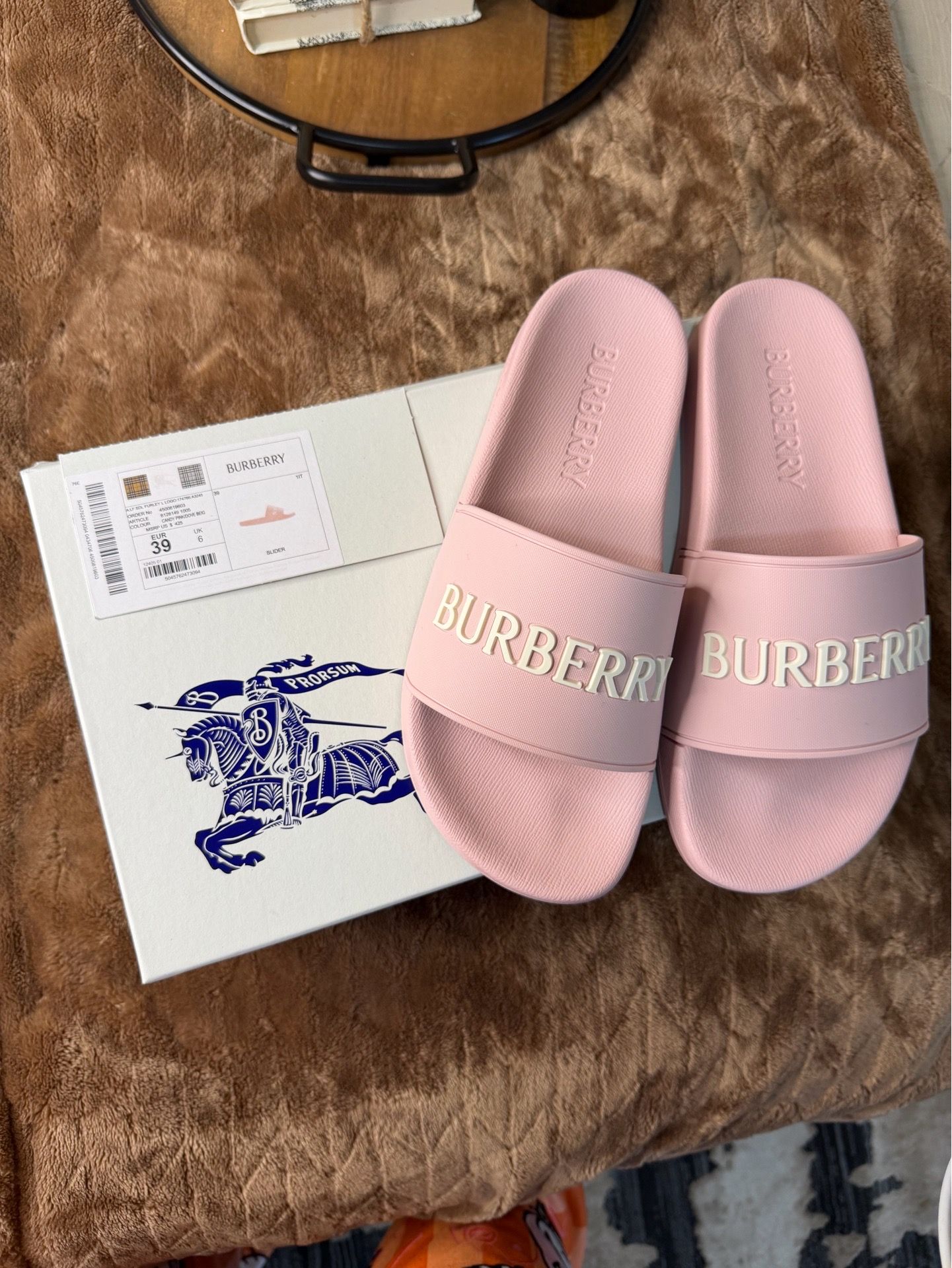 Burberry slides