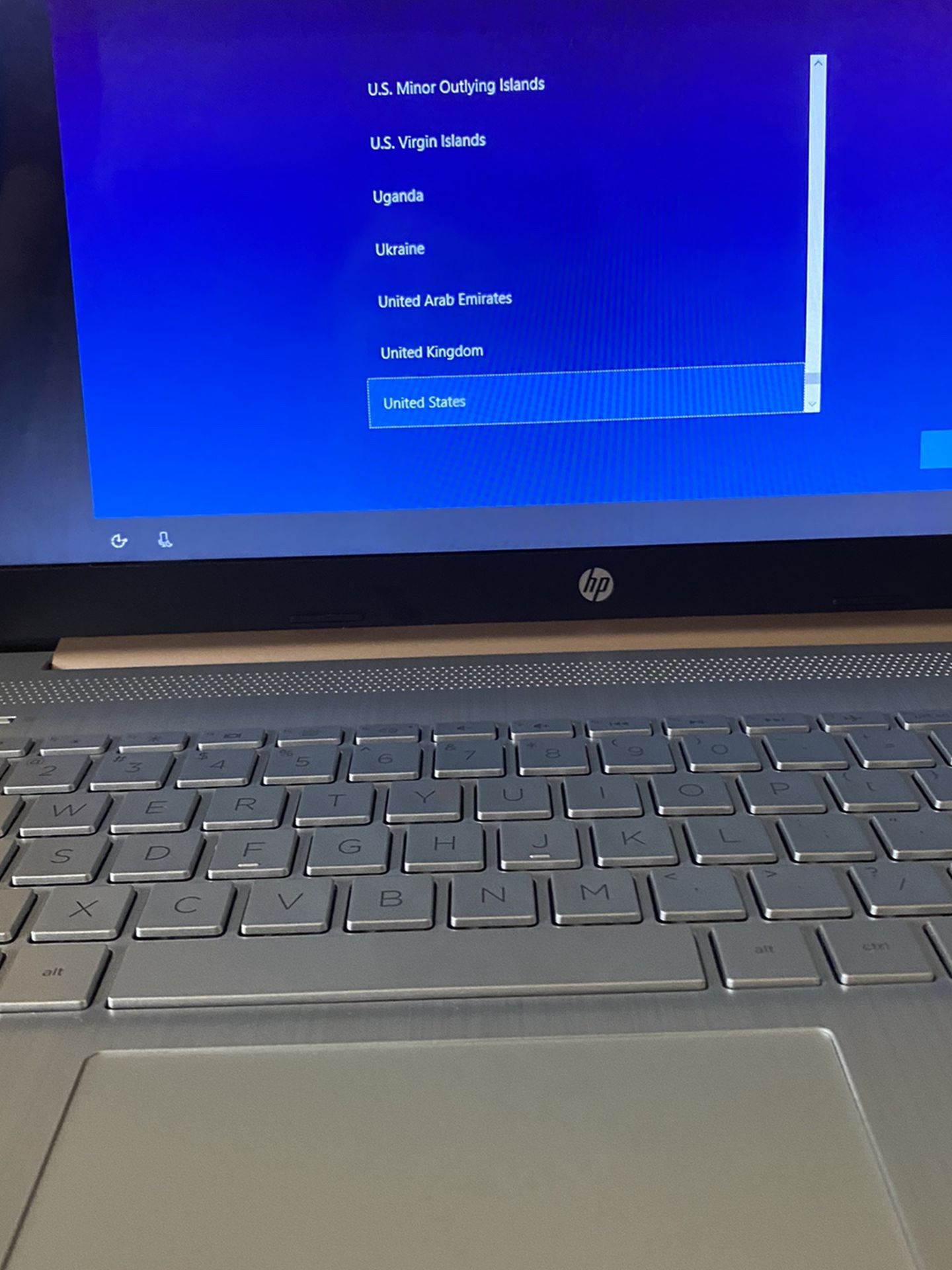 HP 15” Rose gold Laptop
