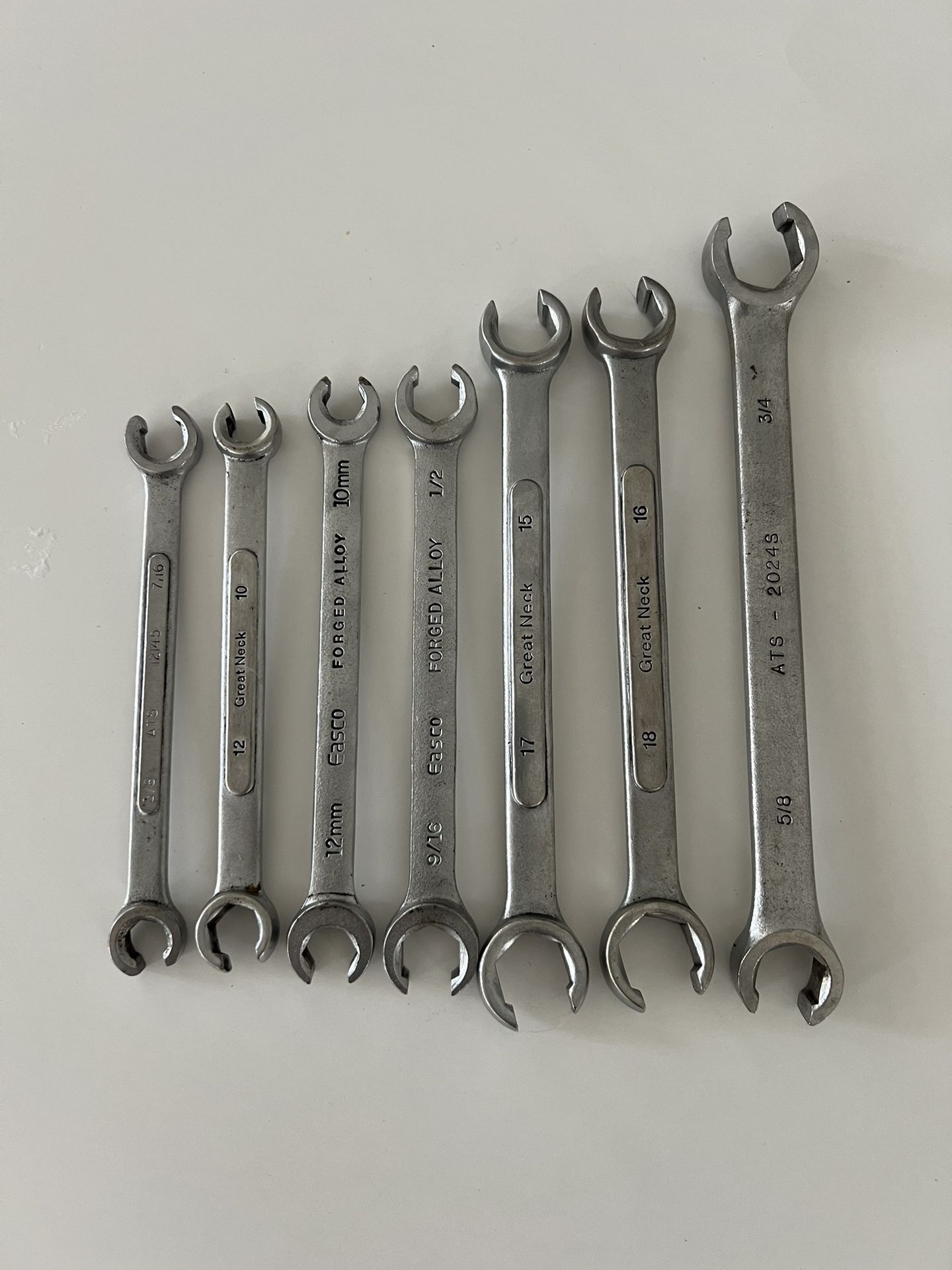 Bundle of Flare Nut Combination Wrench’s ( Lot of 7)