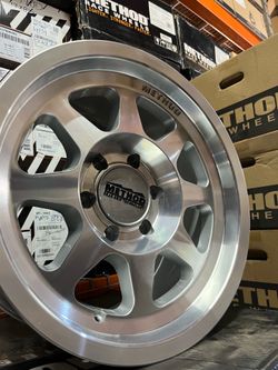 17” Method 701 machine clear coat 6x139