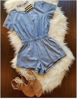 Denim Romper 