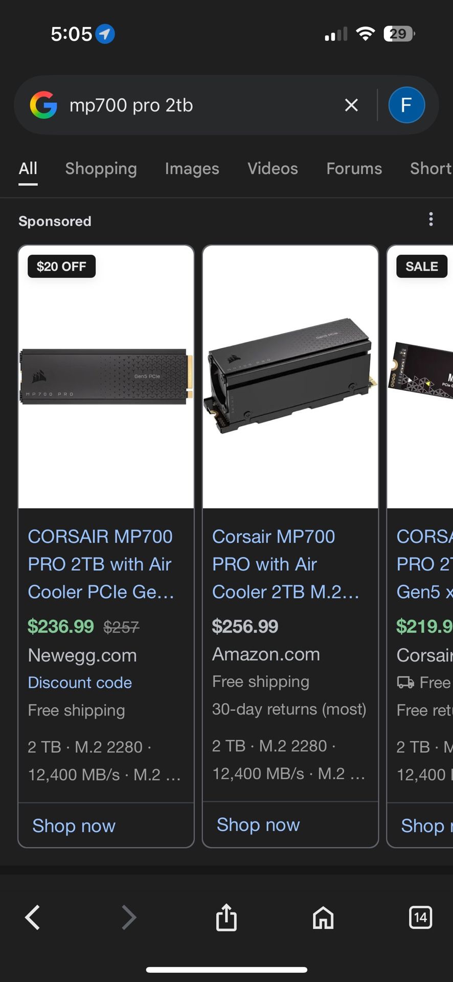 CORSAIR MP700 2TBH