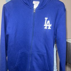 Youth LA Dodgers Zip Up Hoodie