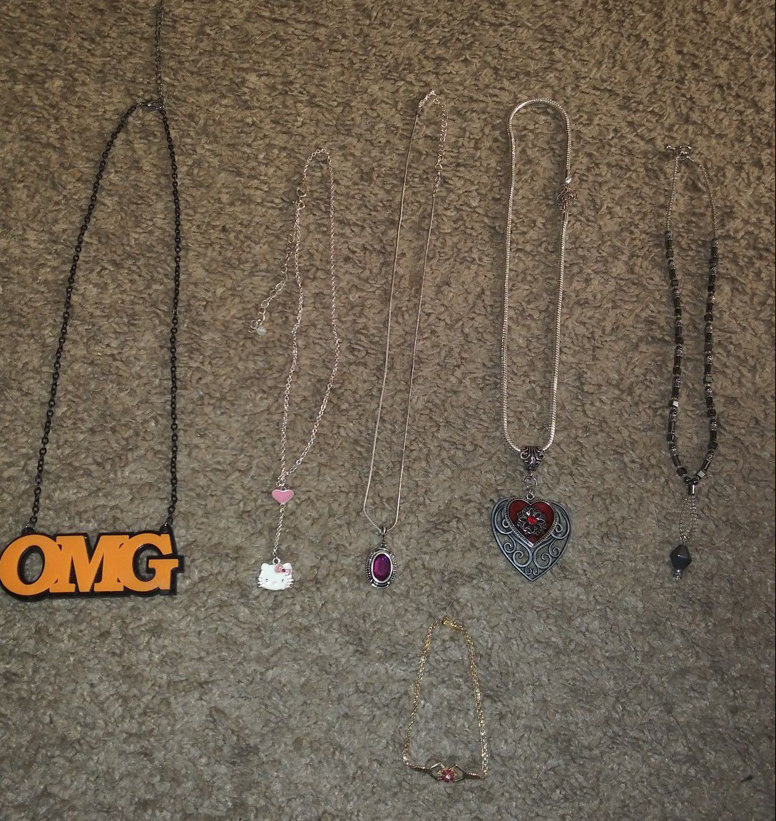 Necklaces and one bracelet