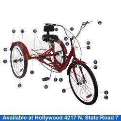 Imisat Tjmgn-v1 Red Tricycle Bike