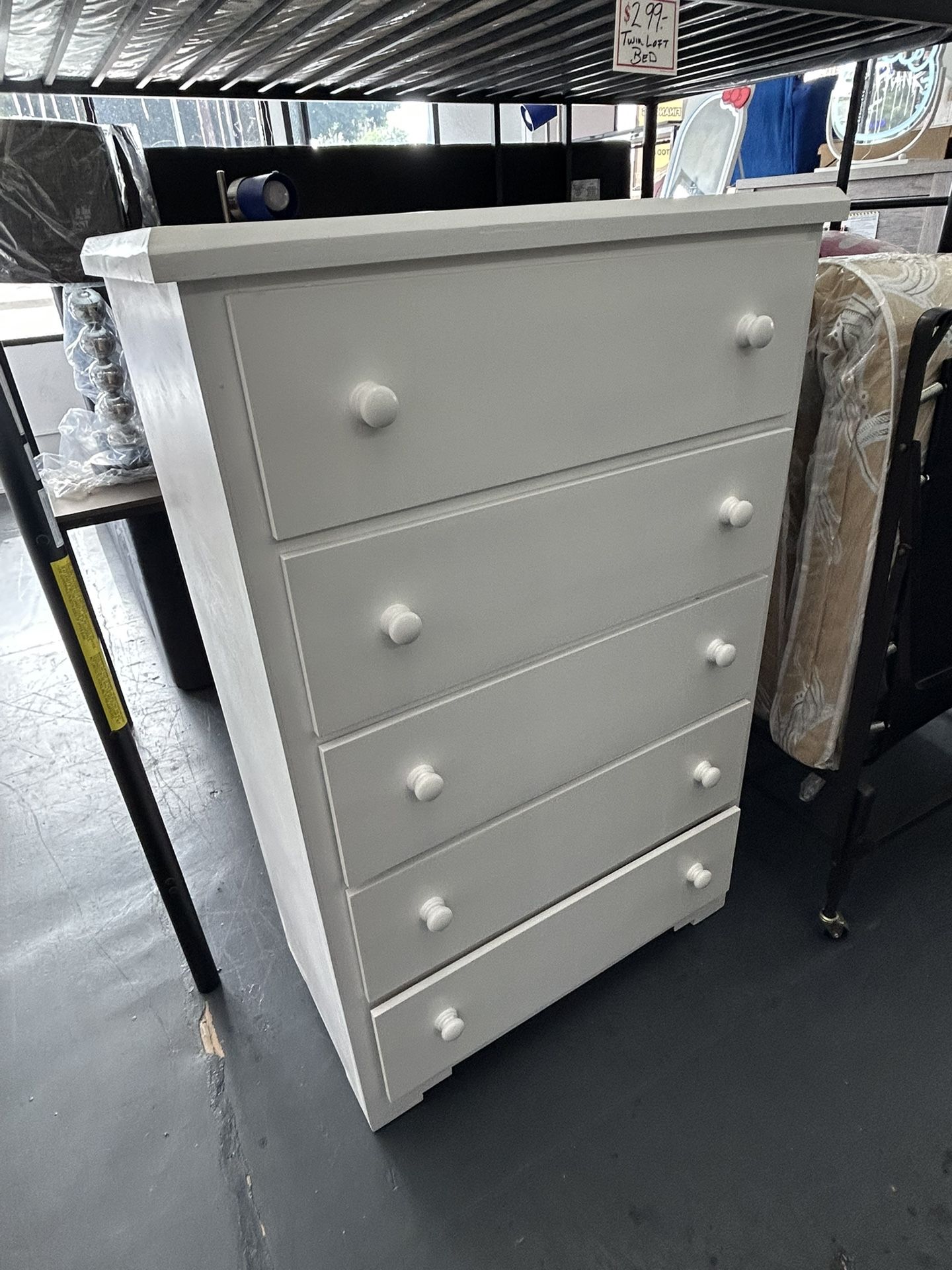 Special Sale Price 5 Drawers Pine Wood Dresser