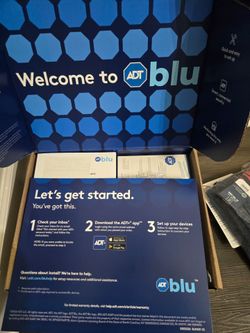 ADT blu residential monitoring set with video door bell