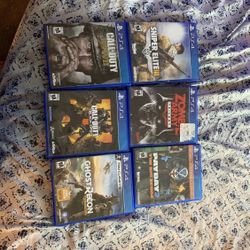 6 Ps4 Video Games 