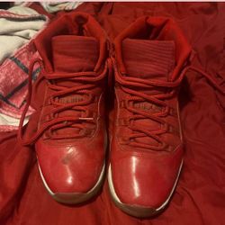 Red And White Jordan 11 