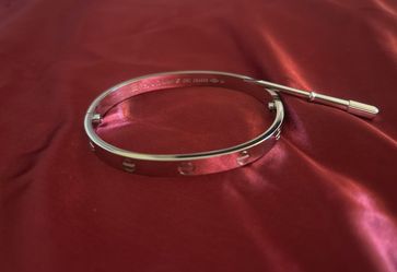 Silver cartier braclet