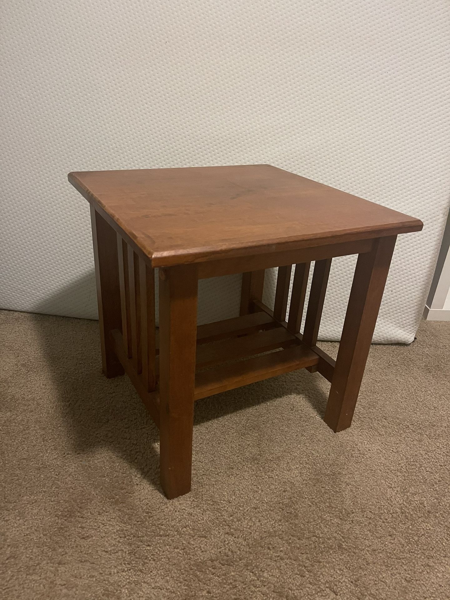 Solid Wood Side Table End Table