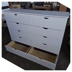 10 drawers dresser with rails / Ten drawers dresser with rails