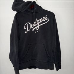 Los Angeles Dodgers Nike Hoodie Center Swoosh Grey Nike Zip Up Hoodie