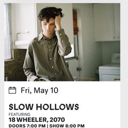 Slow Hollows Lodge Room Tickets!!!