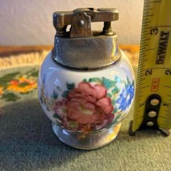 FOSFORERA ANTIGUO DE PORCELANA Y METAL 