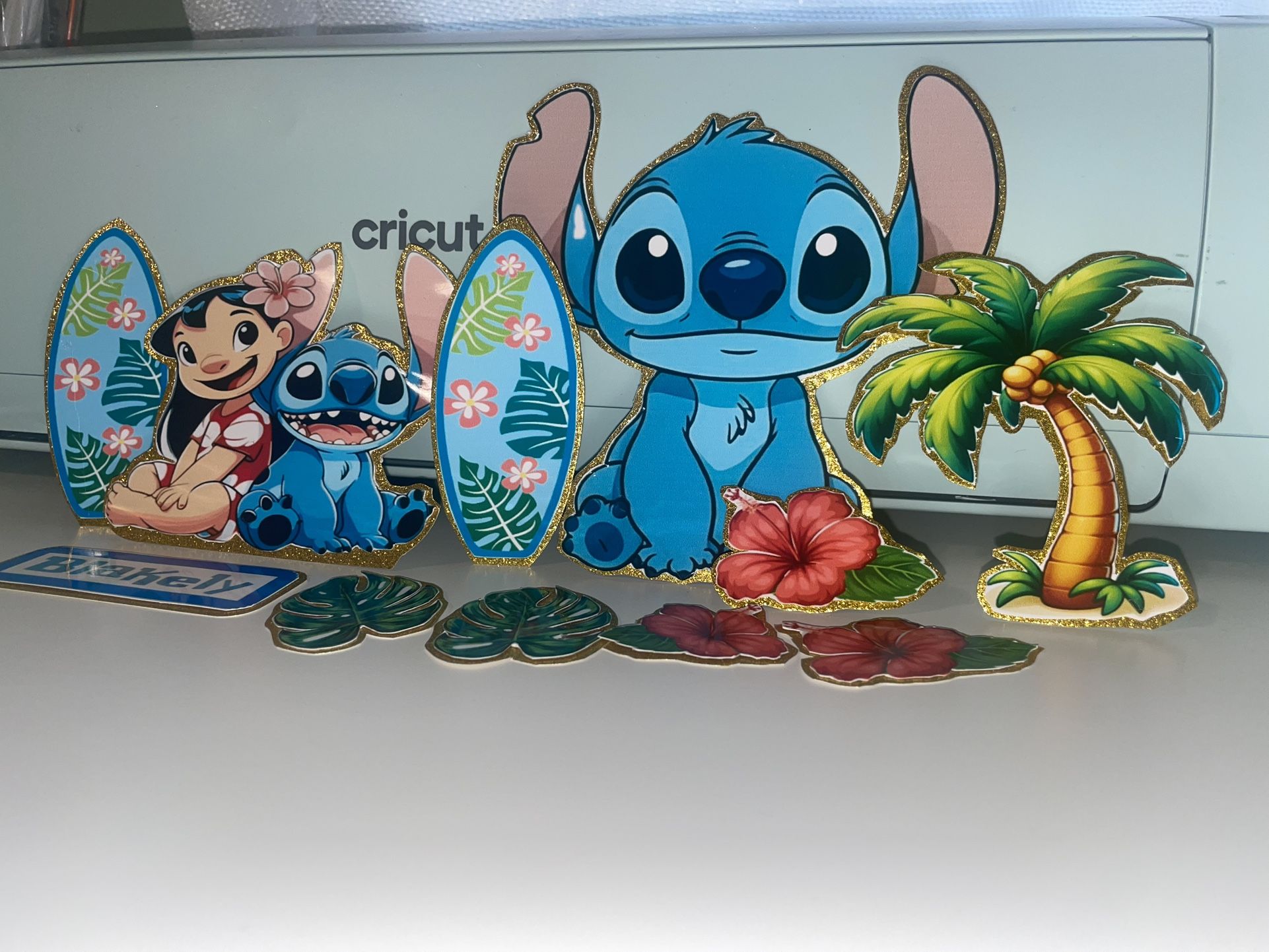 Stitch Cake Topper Personalized