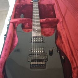 Ibanez Rg220B With Floyd Rose & Fender Mustang 1 Amp / Ibanez Hard Case Shell