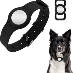 Brandnew Waterproof Dog Collar for AirTag & AirTag Loop Holder Bundle