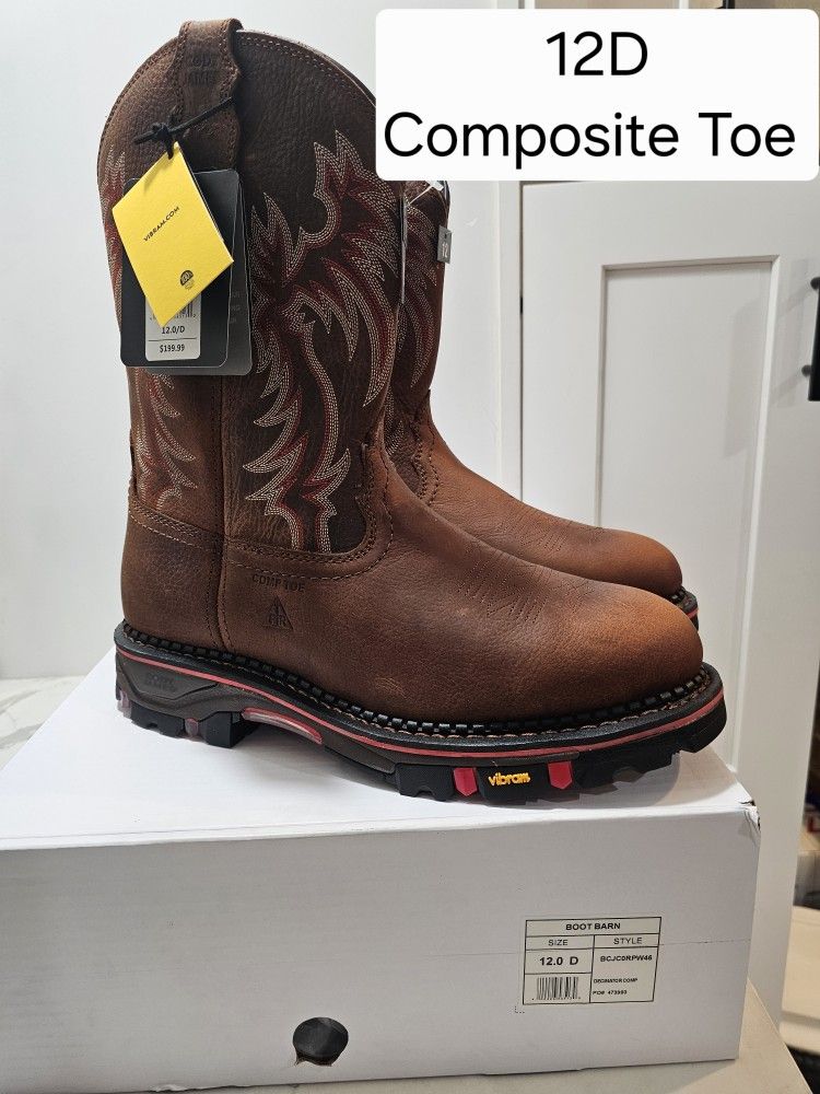 Cody James Composite Toe Work Boots Size 10.5D And 11D