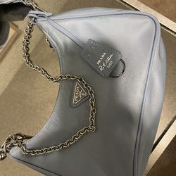 Prada bag Re-Edition 2005 crossbody bag Good condition  Blue, Polyester