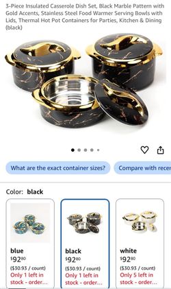 Golden Touch Food Warmer Set