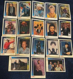 1992 Country Gold Country Music Trading Cards – 18 Card Vintage Lot
