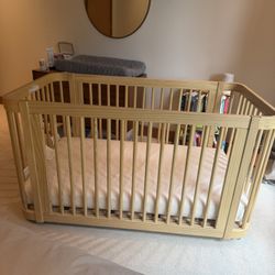 Nestig Wave Crib And Naturepedic Mattress