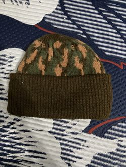 Camo/ Orange Beanie Winter Hunting Hat Flipable