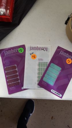 Jam berry nail decals