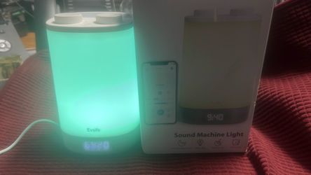 Sound & Light Smart Baby Night Light and Sound Machin... Audio monitor, cry detection a...