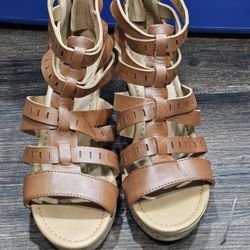 American Eagle Womens Sandals Cork Wedge 