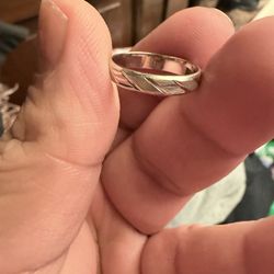 Platinum men’s wedding  band