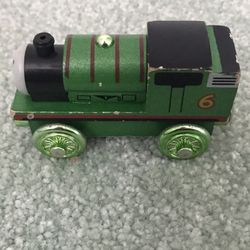 Thomas and friends “celebrating 60 years metallic Percy” wooden railway magnetic train engine