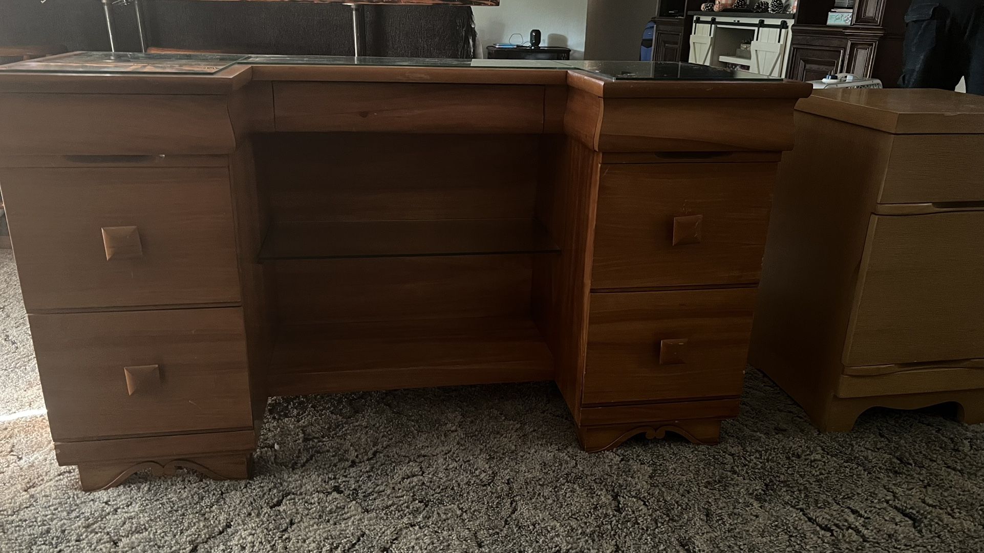 Large Vanity With Mirror Not Pictured