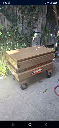 Knaack Box Jobmaster Chest Used 32 inches wide by 18.5 inches high by 19 inches deep