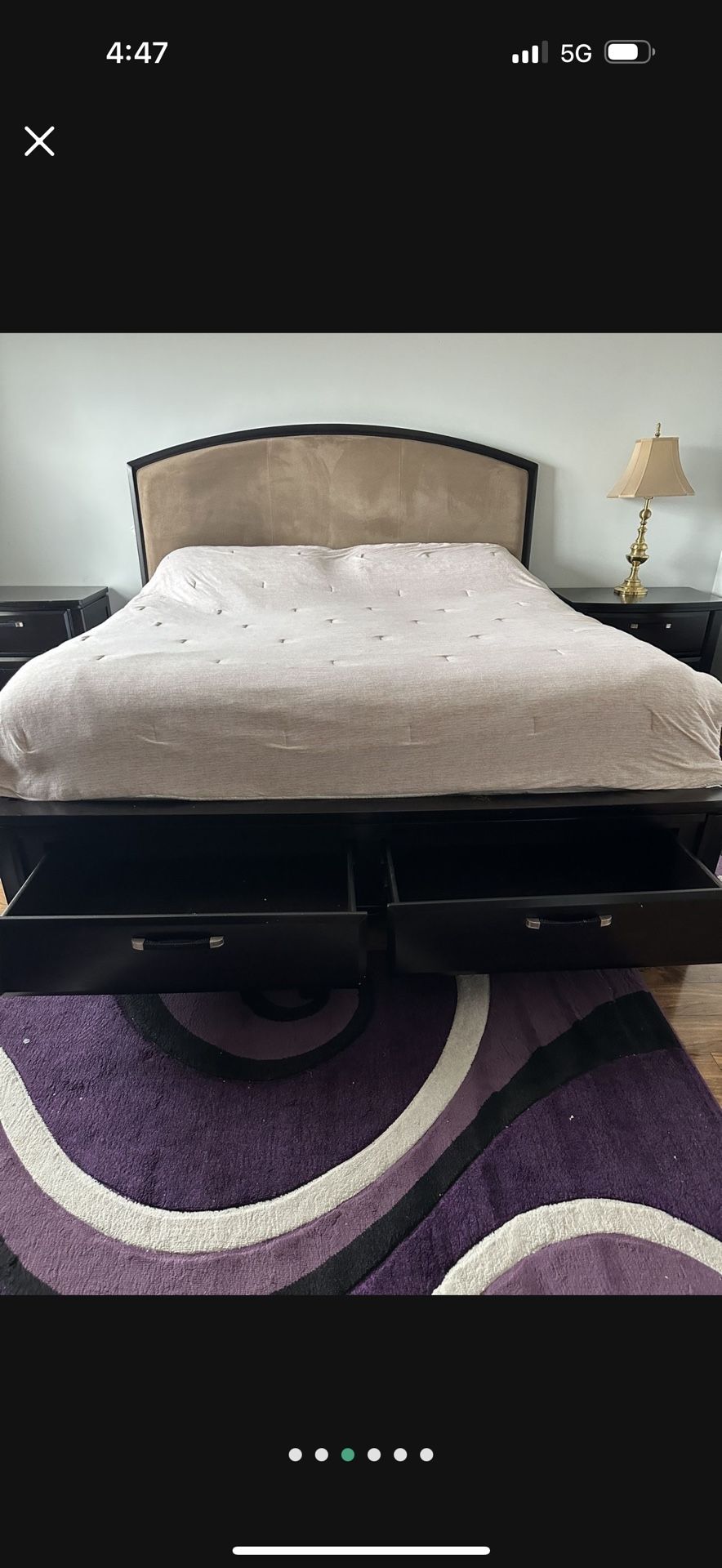 Ashley King bedroom suit