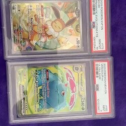 PSA 10 Eevee & PSA 9 Venasaur