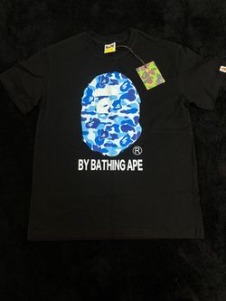 BAPE A Bathing Ape Black Camo Ape Head Tee