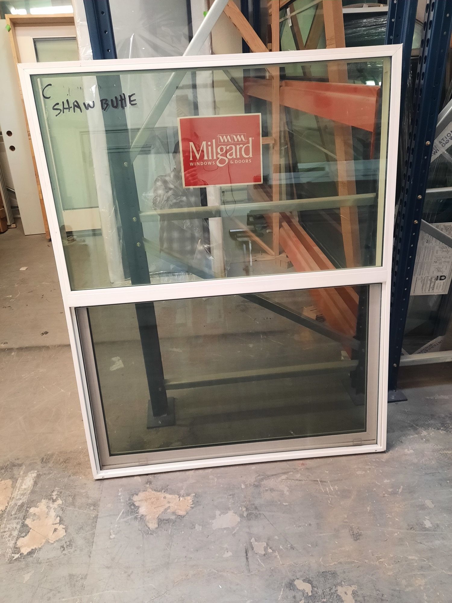 Milgard White Vinyl Single Hung Window- 47-1/2 X 59-5/8