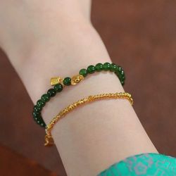 New Chinese-style turquoise Yuanbaofu brand bracelet women's light luxury niche high-end bracelet 2025 new hot style