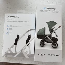 Uppababy Vista Upper And Lower Adapters Brand New