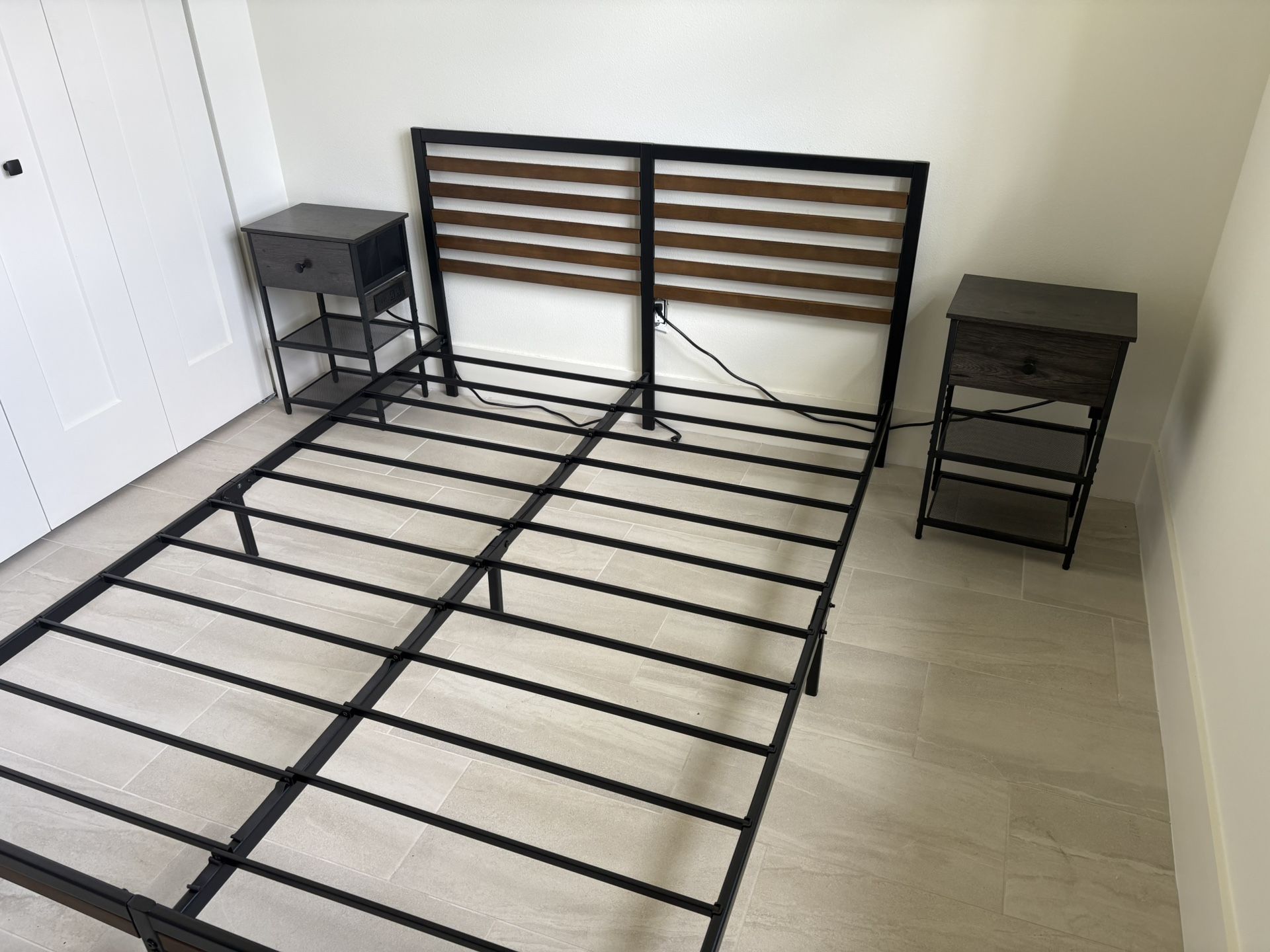 Bed Frame And Side Tables