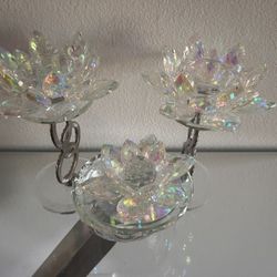 Crystal Tea Light Candle Holder 