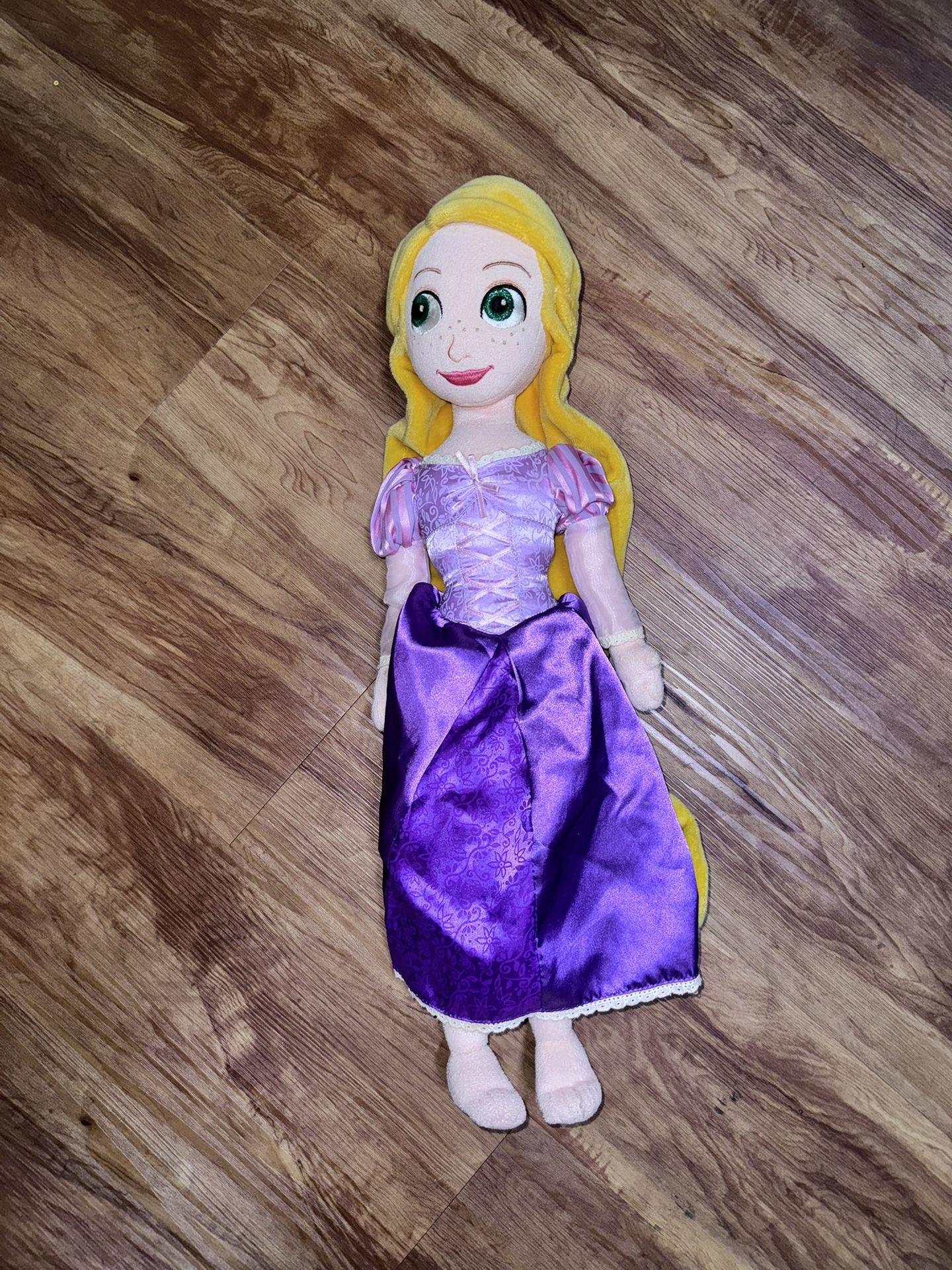 Disney Store Princess Rapunzel 21" Plush Soft Doll Tangled Blonde Hair Stuffed a