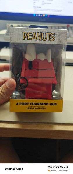 Peanuts 4 port charging hub