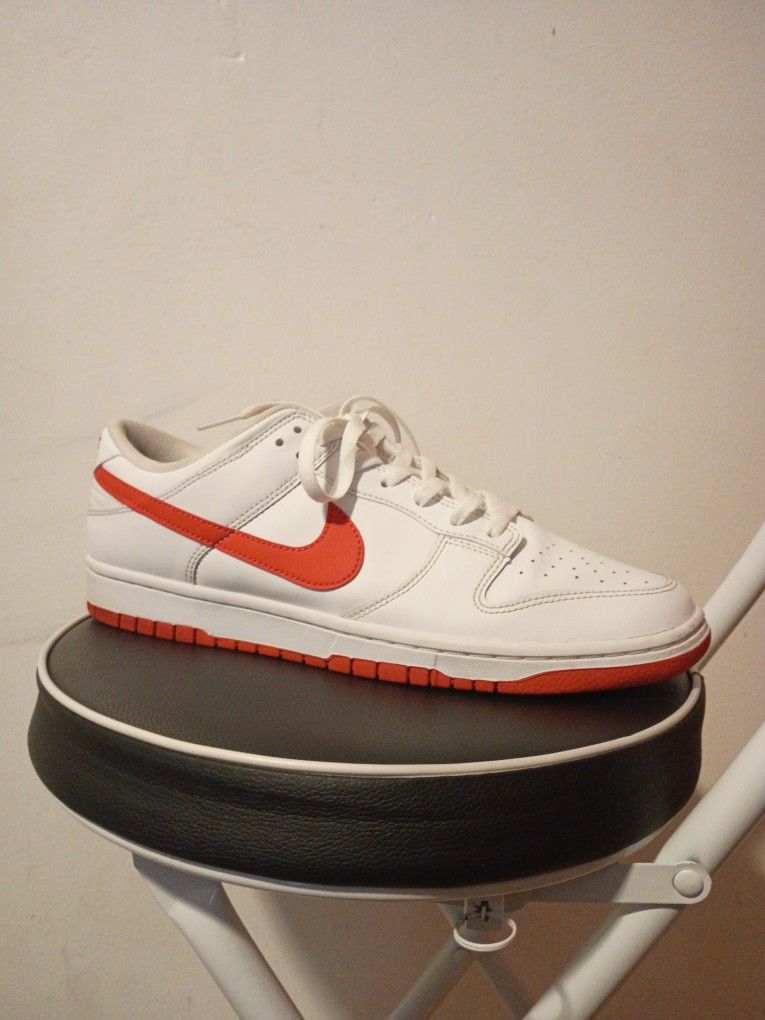 Nike Dunk Low Retro White Picante Red