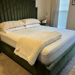 Upholstered King Bed Frame